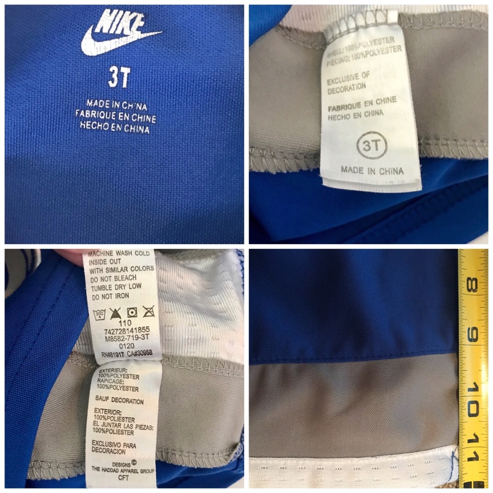 NIKE blue and white sleeveless top- 3T in EUC - Picture 5 of 6